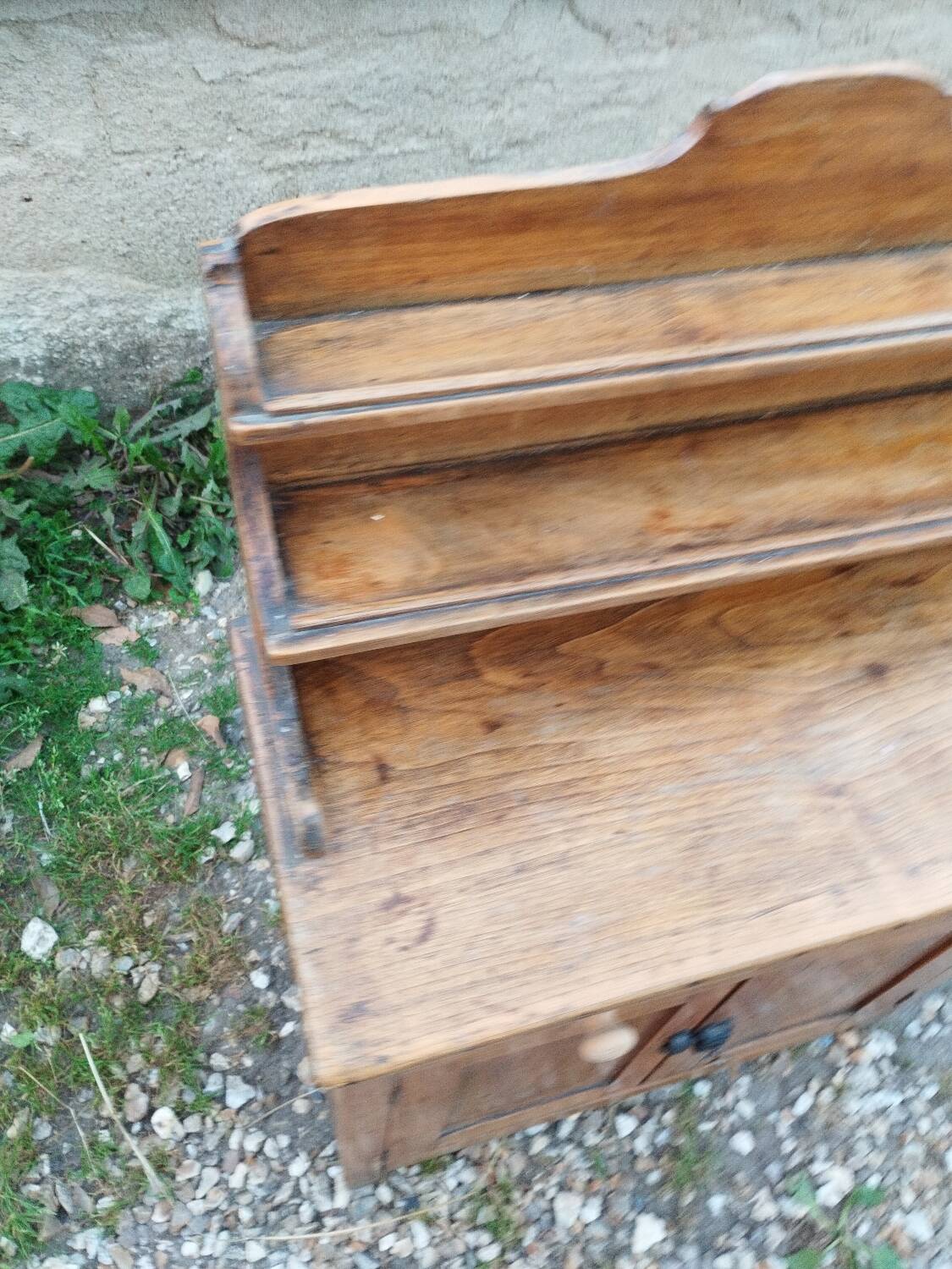Petit buffet meuble de cuisine d'appoint ancien vintage