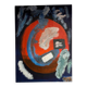 Contemporary blue painting.