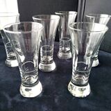 6 Pastis glasses with gauge