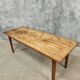 Antique Farmhouse Table French Dining Table in Chestnut Wood 80x200