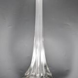 Large old soliflore vase. Signed with a multicolored candy. French glass.