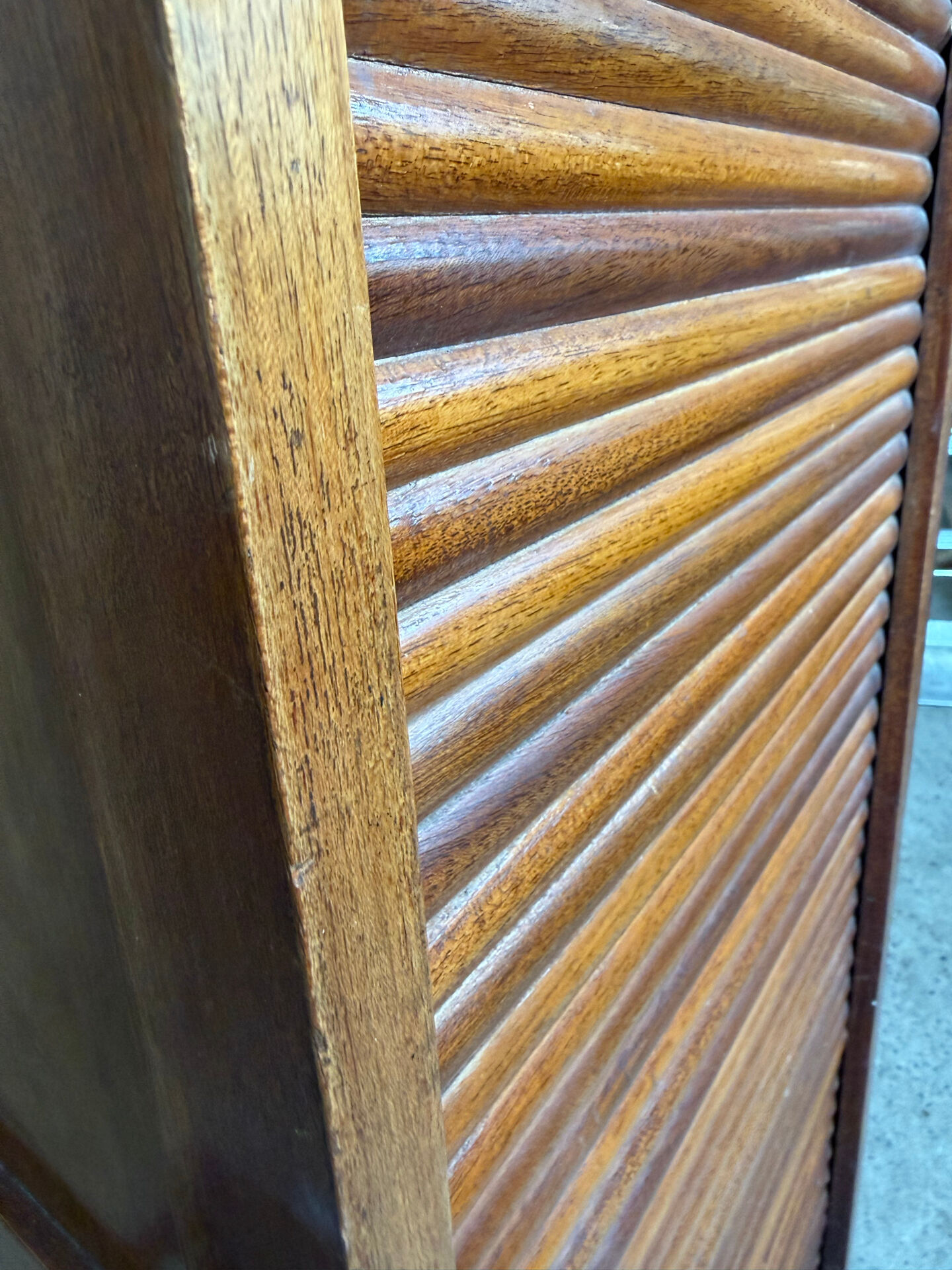 Antique wooden curtain cabinet – Around 1900