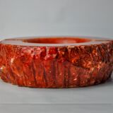 Red alabaster ashtray by Romano Bianchi, Italy, 1970