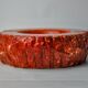 Red alabaster ashtray by Romano Bianchi, Italy, 1970