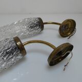 Pair of wall light torchieres year 1950