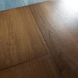 Scandinavian teak table with built-in extension