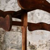 Oak coat rack, France, early 20th century