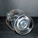 Baccarat crystal decanter aswan art deco model 1930 cut feather sheets