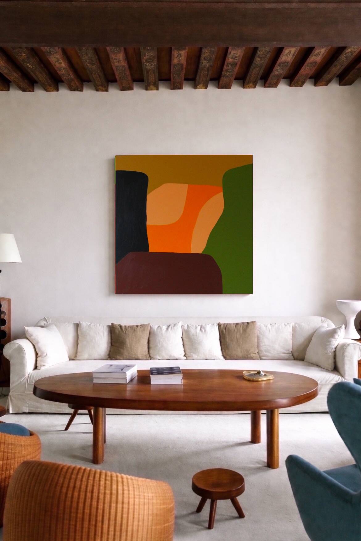 Modern abstract art signed 80x80cm
