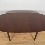 Mid-Century Oval Extendable Teak Dining Table from McIntosh, 1960s