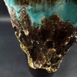 Glazed ceramic vase – brutalist style, 60s/70s