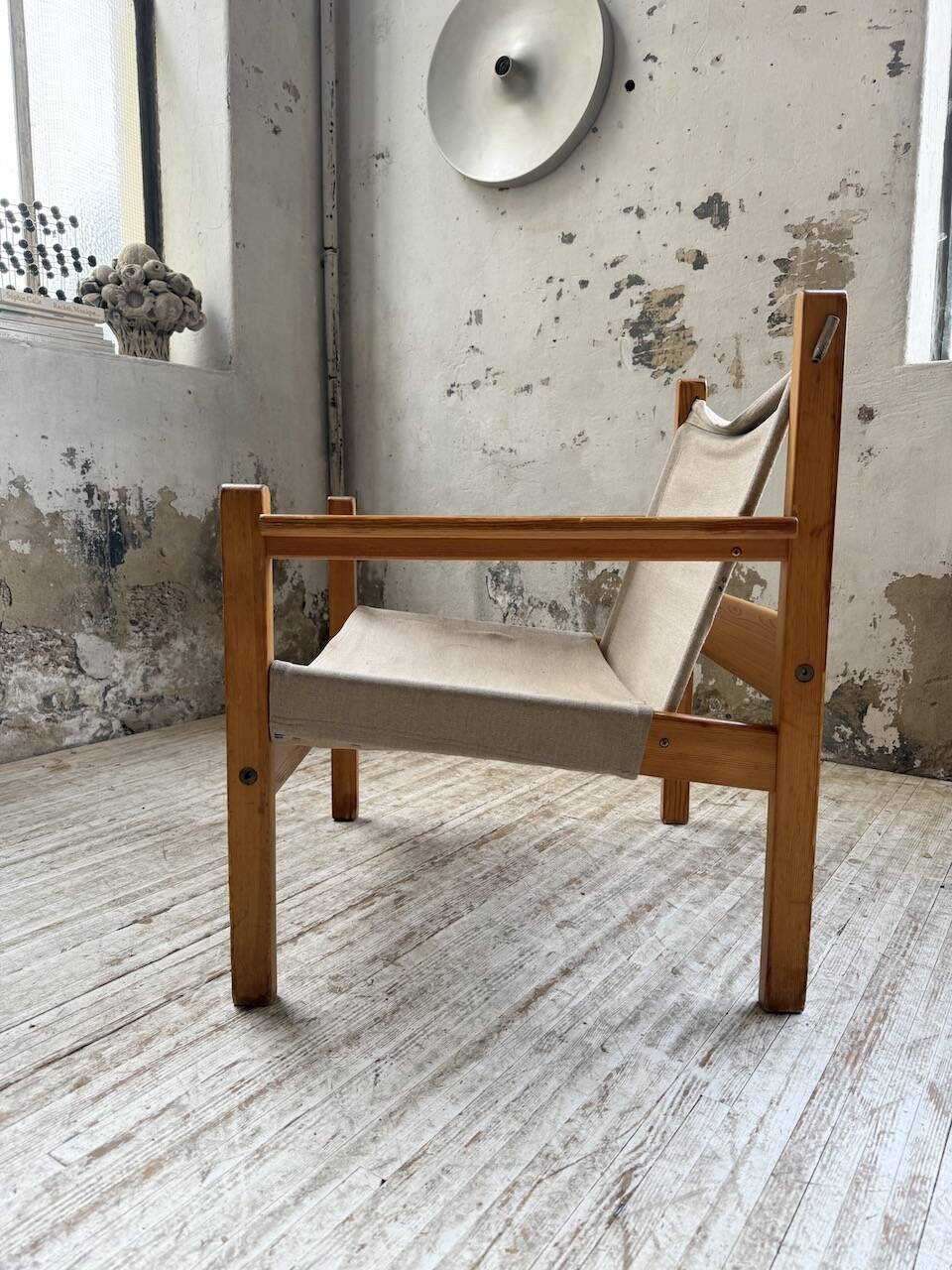 Safari chair in pine by Rold Rastad and Adolf Relling, 1960.