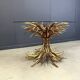 Gilt metal Coco Chanel dining table, 1960s