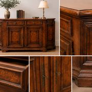 French Provençal Vintage Sideboard with 4 doors