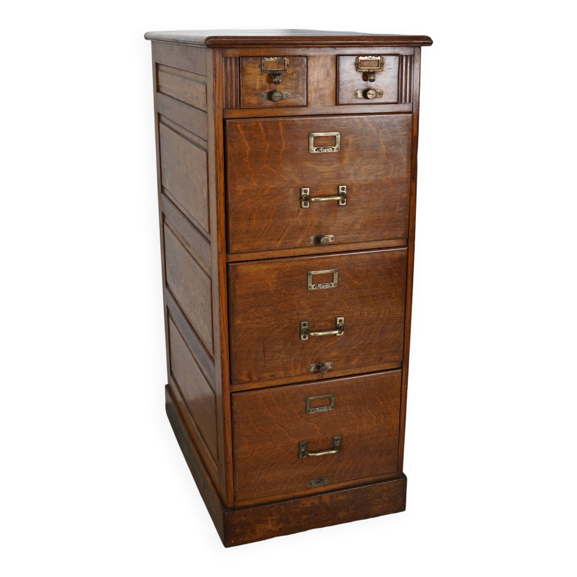French Oak Apothecary Cabinet / Filing Cabinet, 1920/30s