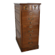 French Oak Apothecary Cabinet / Filing Cabinet, 1920/30s