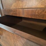 Secretary in solid walnut