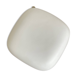 Square wall lights in sandblasted white glass