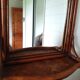 Vintage rattan entryway mirror