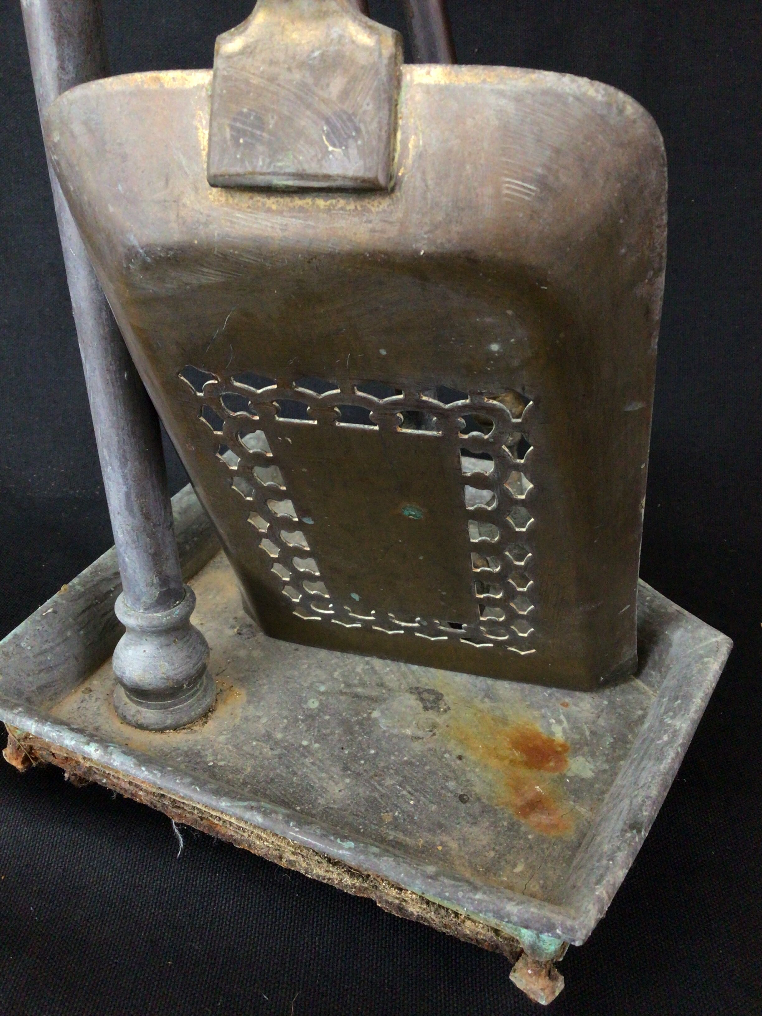 Brass fireplace servant