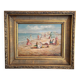 Antique oil painting signed R Wilson, early 20th century