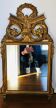 Gilded carved wooden mirror