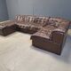 Vintage modular patchwork leather sofa DS11 by Desede, 1960s