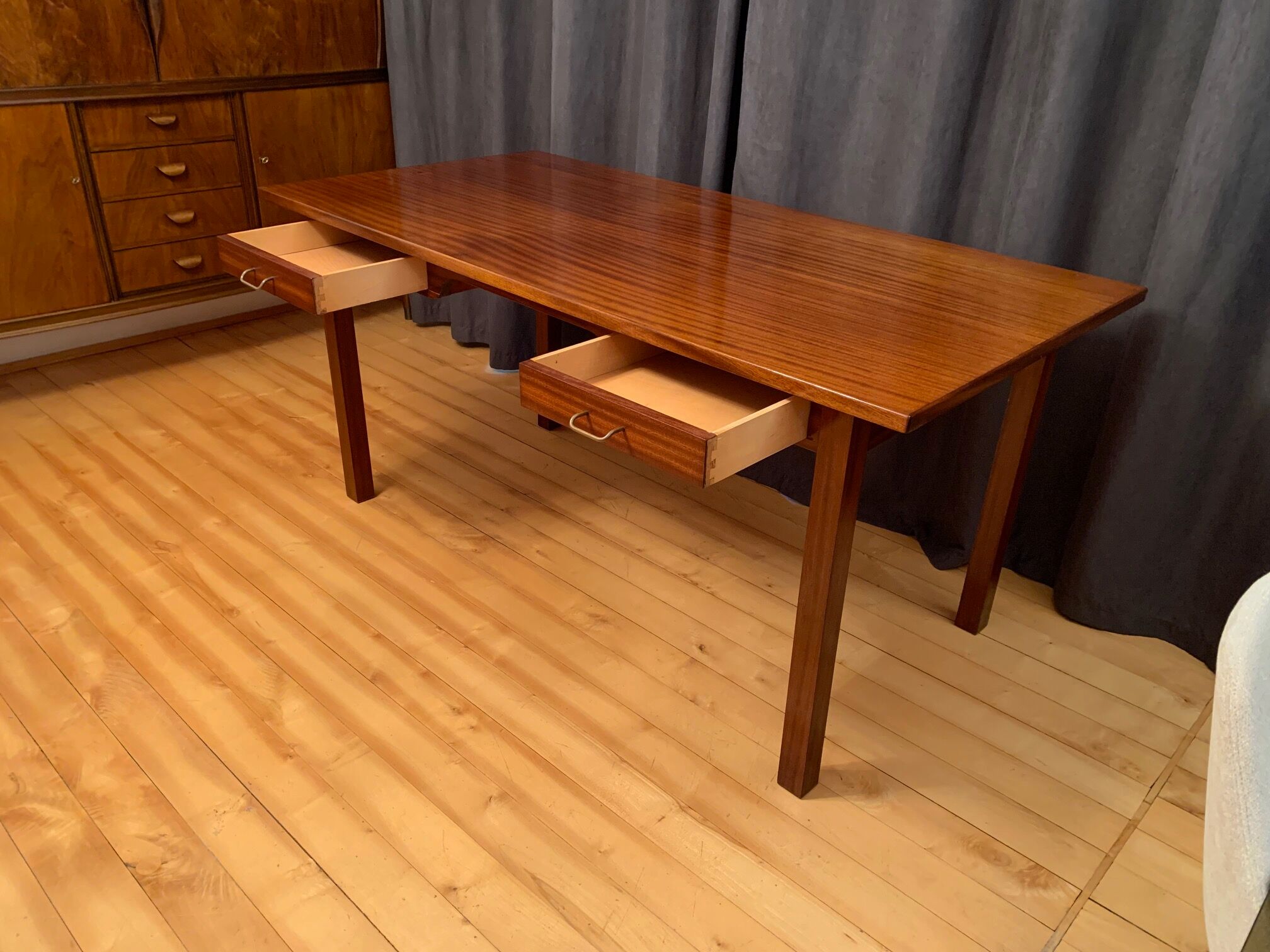 Frits Henningsen style desk from Denmark in the 1950s.
