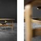 Vintage Mid-Century Scandinavian Modern Low Brown Oak Coffee Table