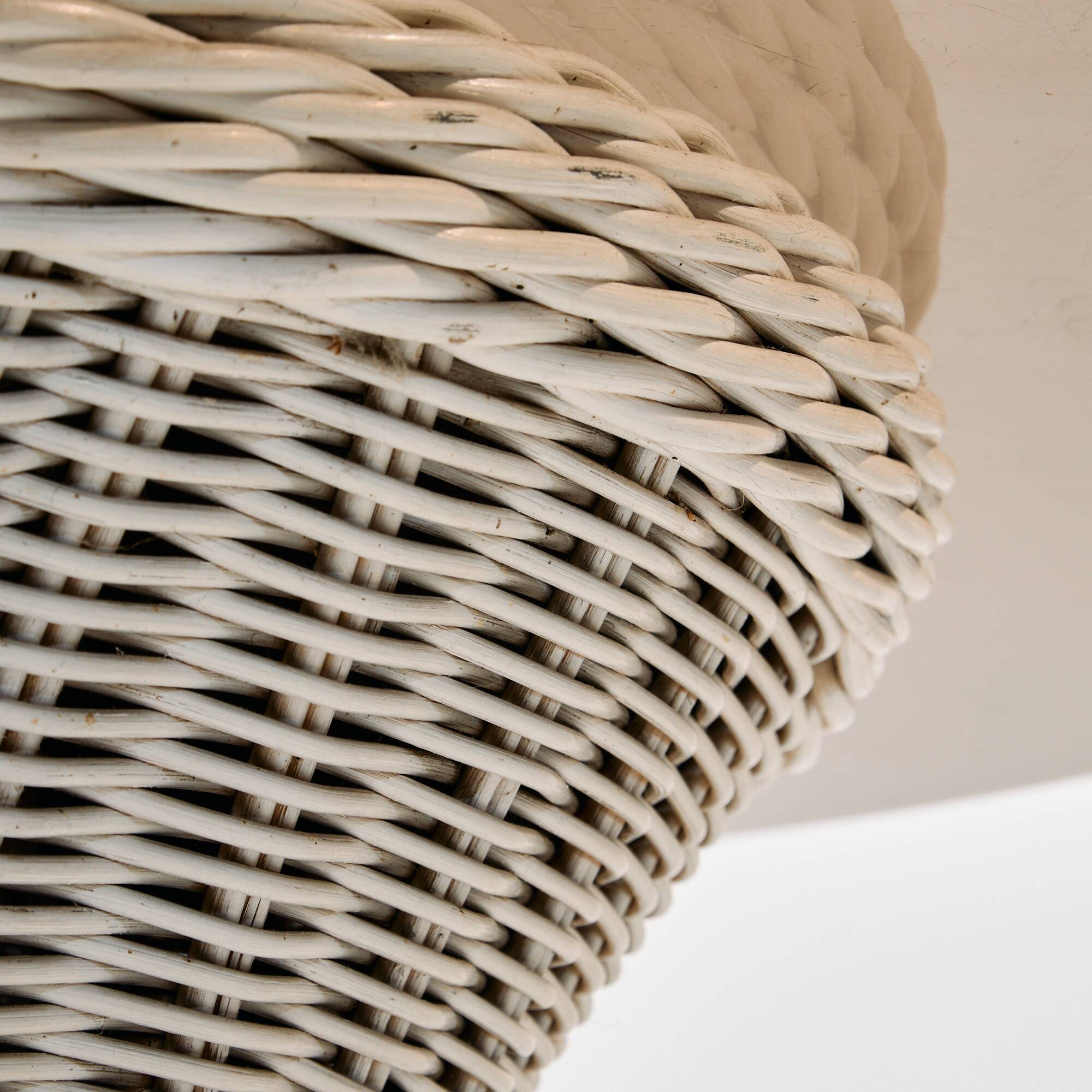 Rattan and bamboo set, set of 5