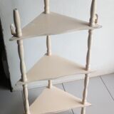 Old corner wall shelf turned wood