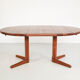Danish round dining table in teak 1960s