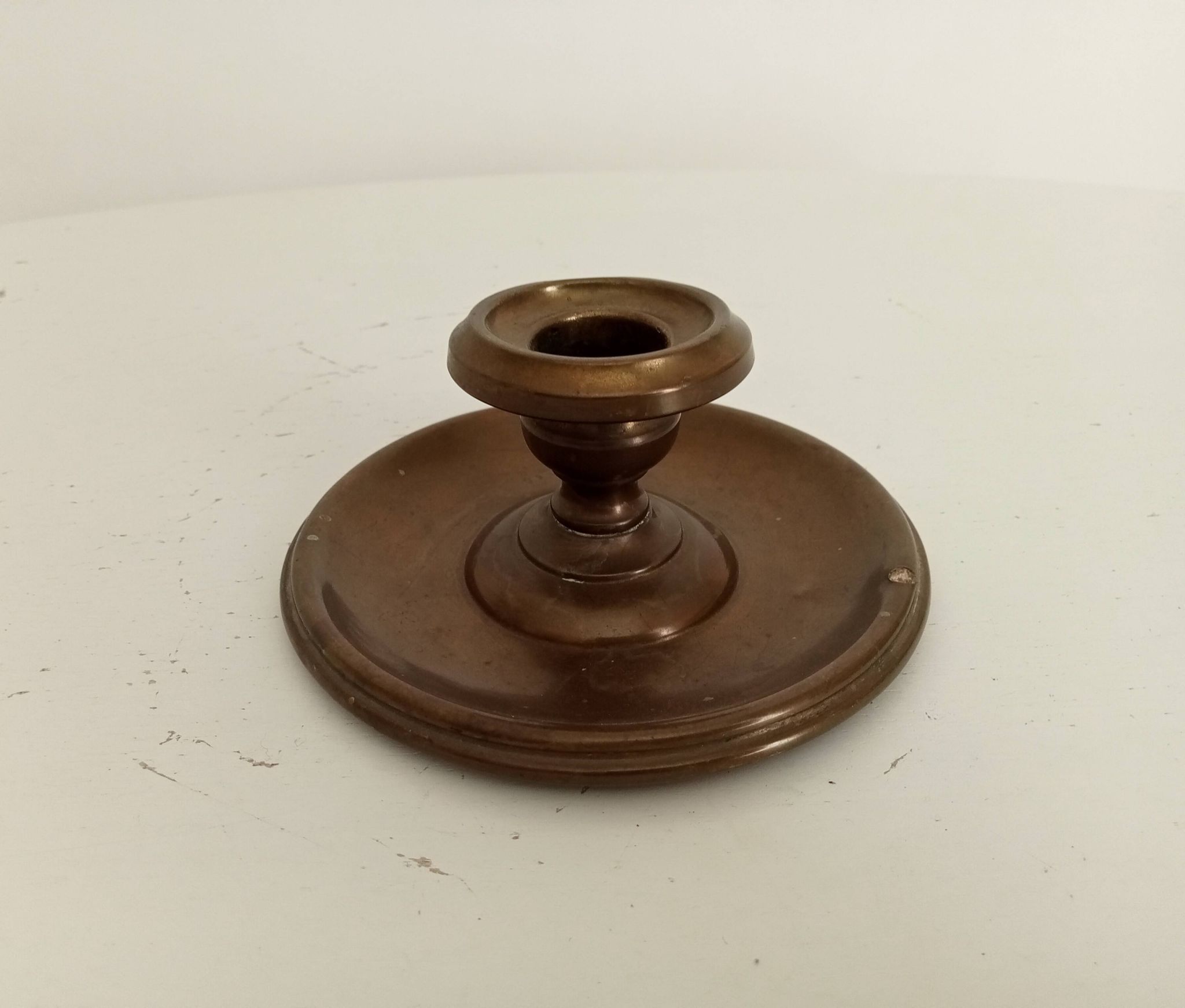 Antique brass candlestick