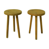 Pair of vintage decoration stools