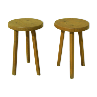 Pair of vintage decoration stools