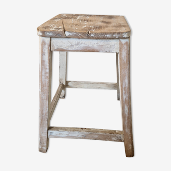 Shabby chic farm stool