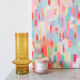 Yellow glass vase