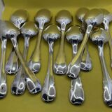 Set of 12 boulenger silver-plated metal spoons