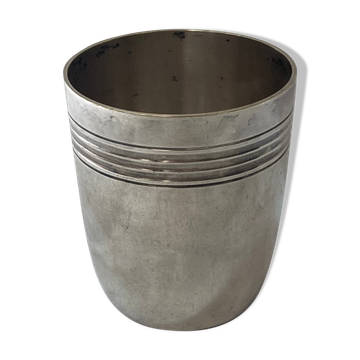 1970 silver metal birth timpani