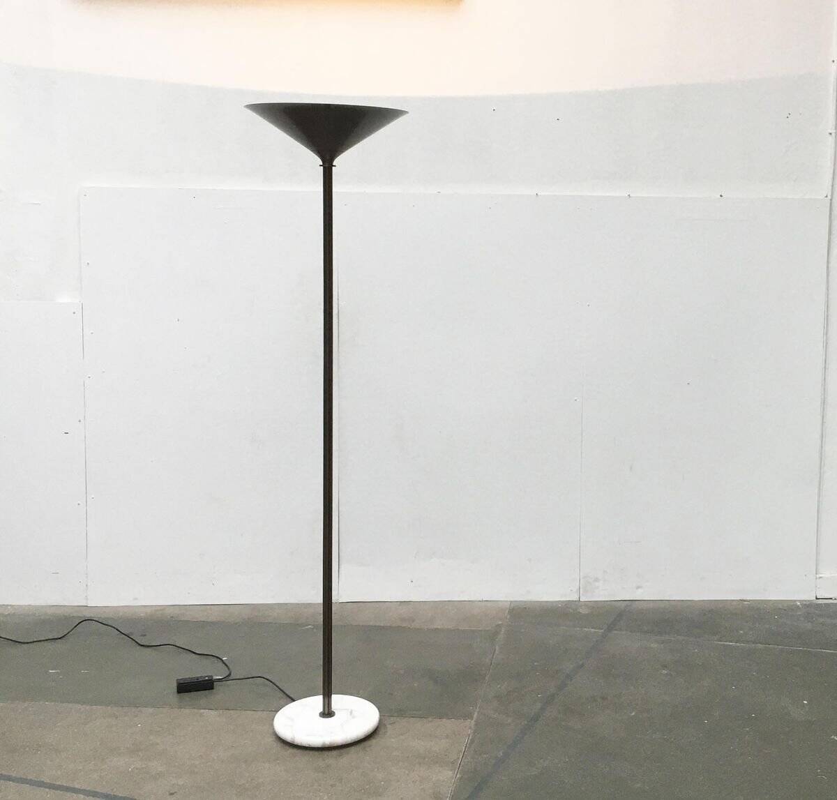 Vintage Italian Postmodern Floor Lamp with Marble Base