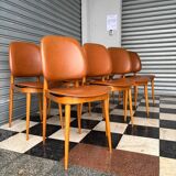 Series of 8 Pegase chairs by Baumann