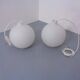 Opaline Glass Satellite Pendant Lamps by Vilhelm Wohlert for Louis Poulsen, 1960s, Set of 2