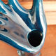 Hand blue jewelry holder, ring, soliflore , vintage French , 50s