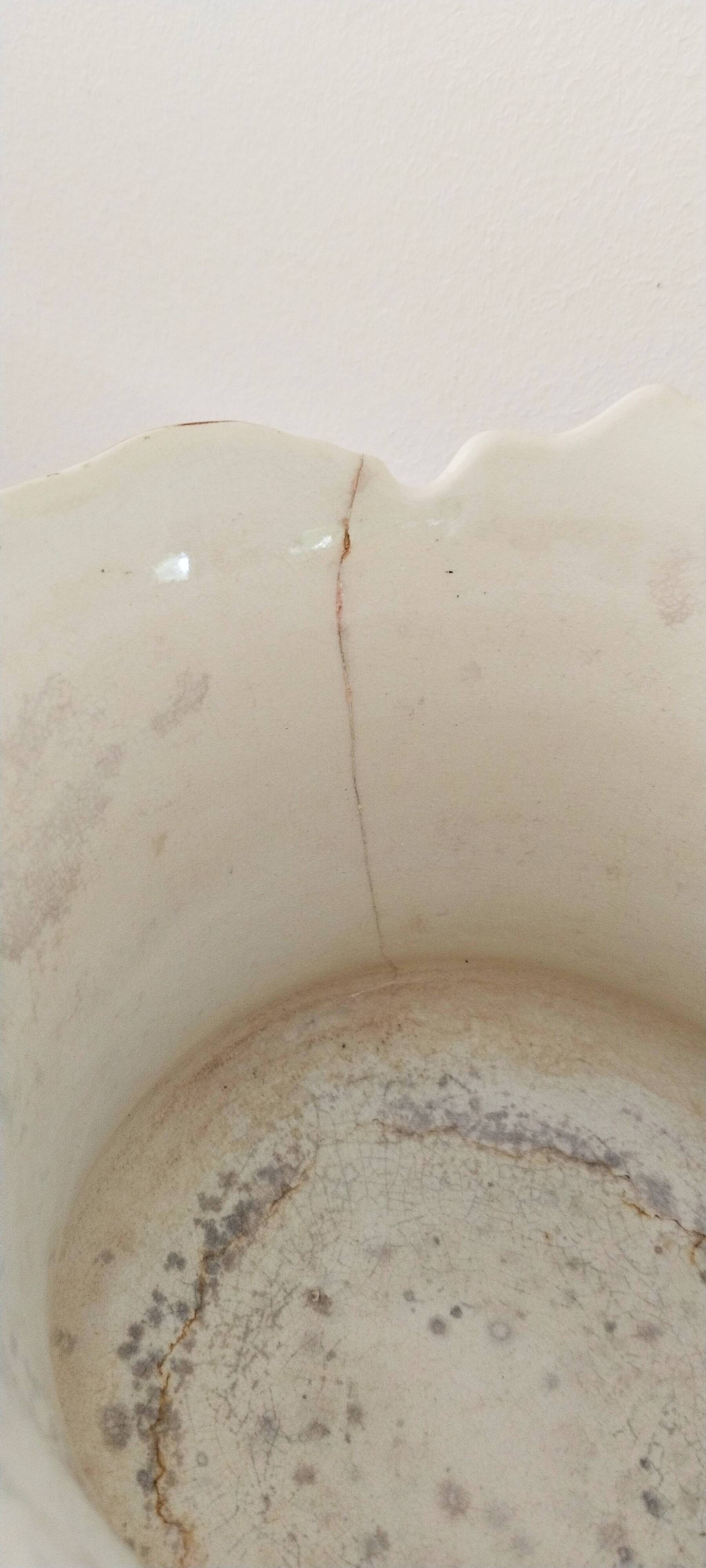 Flowerpot or planter, bowl, earthenware centerpiece