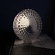 Small round wall lamp ceiling light transparent glass vintage fixture