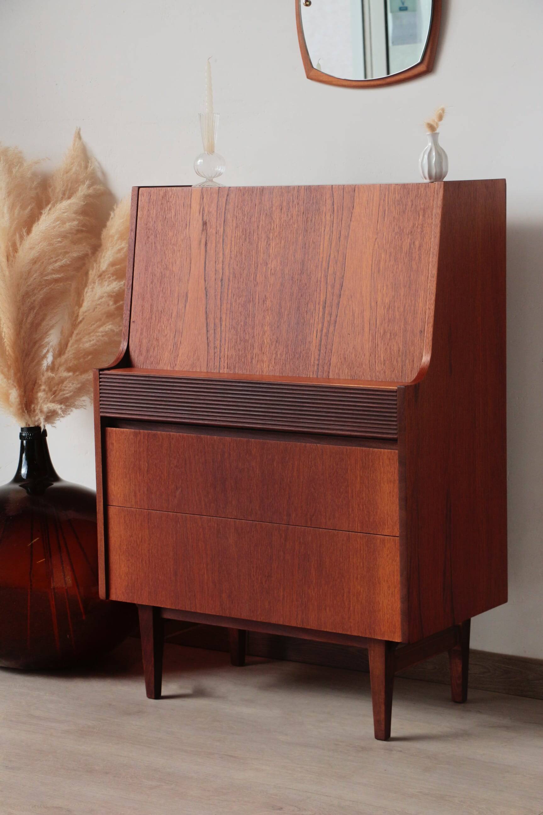 Vintage teak desk by Elliots of Newbury – 1960s design