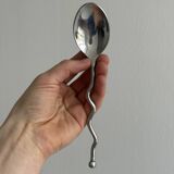 Set of 4 silver-plated metal spoons