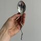 Set of 4 silver-plated metal spoons