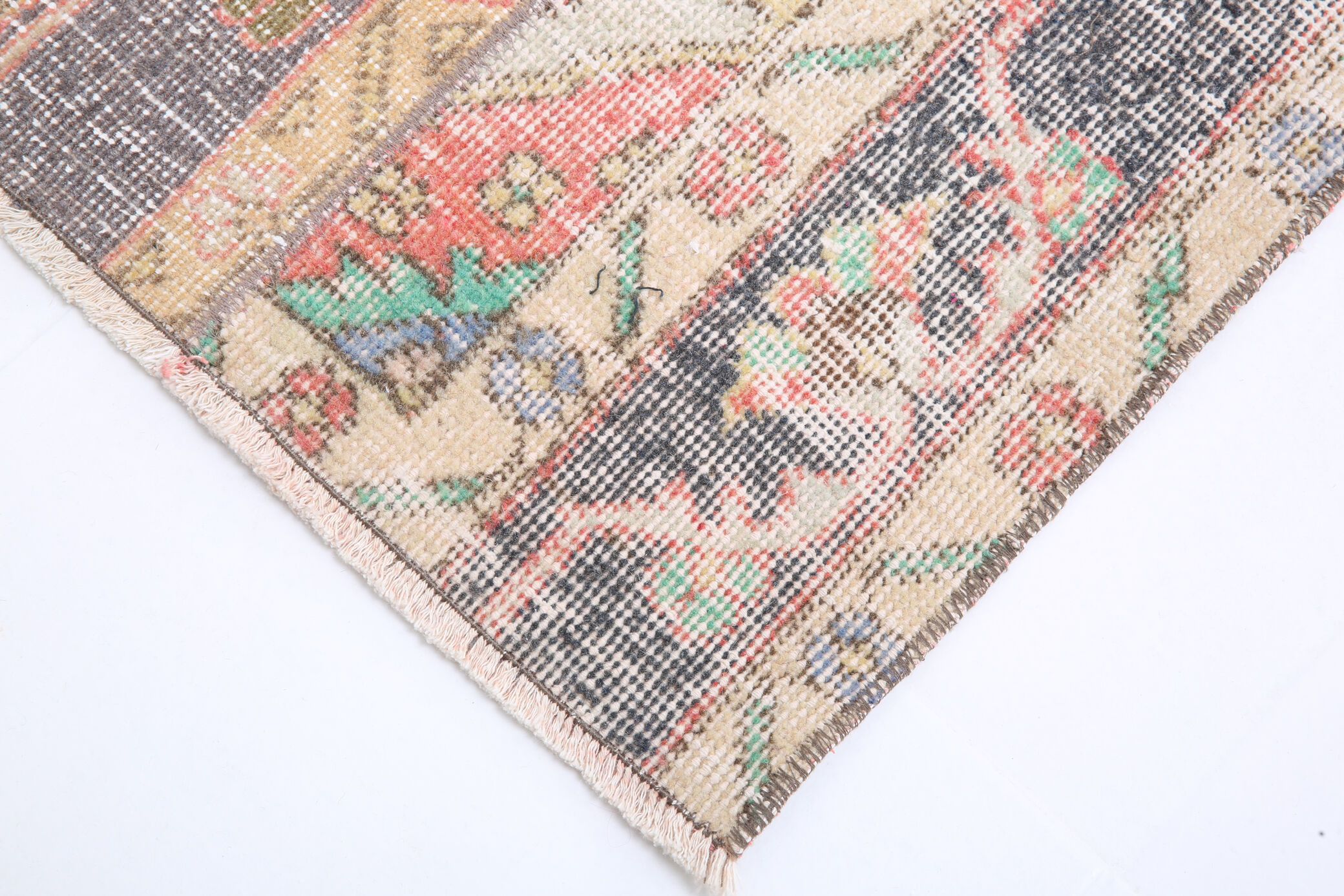 2x11 turkish vintage patchwok rug, 2x11 patchwork runner