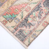 2x11 turkish vintage patchwok rug, 2x11 patchwork runner